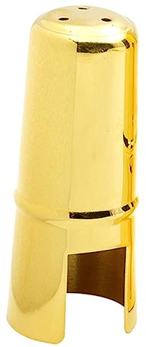 Saxophonkappe aus Metall für Saxophonmundstück, Gold, 1 Stück | Messingausführung, für Alt Saxophon, Kompakt zum Mitnehmen und Verstauen