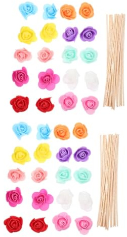 PRETYZOOM 40piezas Aromatherapy Dried Flower Diffusers PE Aromatherapy Sticks for Home Decor and Air Freshening