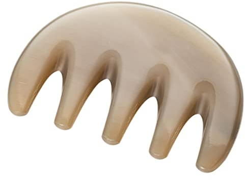 MAGICLULU Kopfhautmassagekamm Aus Echtem Hornkamm Gua-sha-kamm Für Kopfhaut Massagekamm Mit Glatter Oberfläche Kopfhautmassagegerät Gua-sha-werkzeug Für Sanfte Massage
