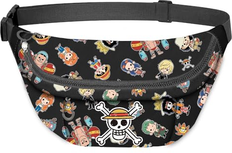 One Piece Skull-Marsupio Smart, Marrone, 32 x 16 cm