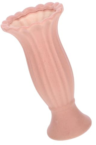 Roman Column Ceramic Floral Vase Pink Medium Decorative