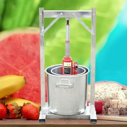 12L Pressa per Vino da Frutta, Frantoio per Uva, Produttore di Succhi con Martinetto Idraulico, Pressa per Frutta in Acciaio Inox 304, Sidro per Vino, Sidro, Verdure, Produzione di Frantoio per Frutta