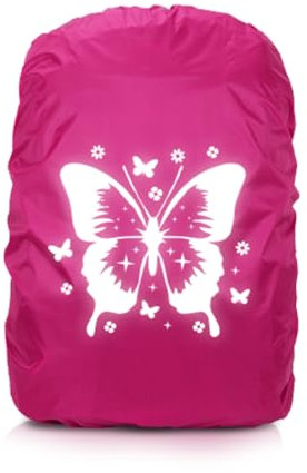 Housse Sac a Dos Impermeable Réfléchissante, 35L Protection Sac à Dos Imperméable, Protection Pluie Sac à Dos, Protege Sac a Dos Réfléchissante, Protege Cartable Pluie pour Randonnée Voyage Cyclisme