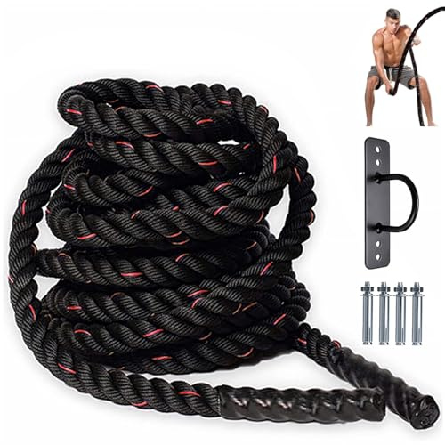 Battle Rope 9M Length 38MM Diameter, Polyester Workout Rope