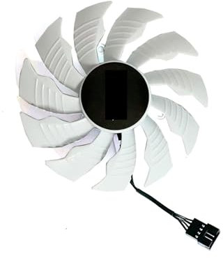 QKFTCSDW Ventilador Enfriador de 82MMM T128015SU 87MM T129215SU Compatible con RTX 3080 3070Ti 3080Ti 3090 PLA09215S12H(Silver)