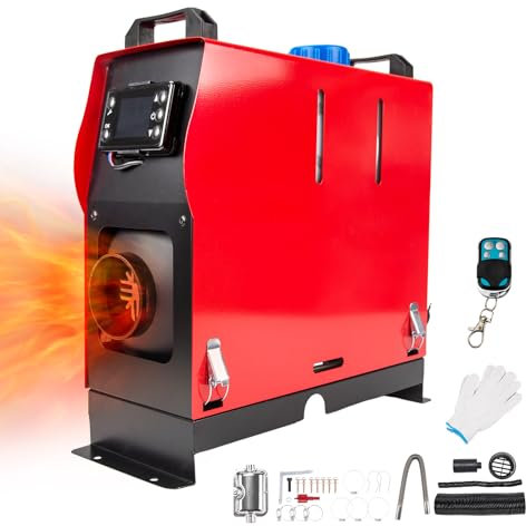 Calentador de aire diésel de 5 KW y 12 V con pantalla LCD remota, bajo consumo de combustible, calentamiento rápido, descongelación y desempañamiento para automóviles, camiones, barcos y autocarava