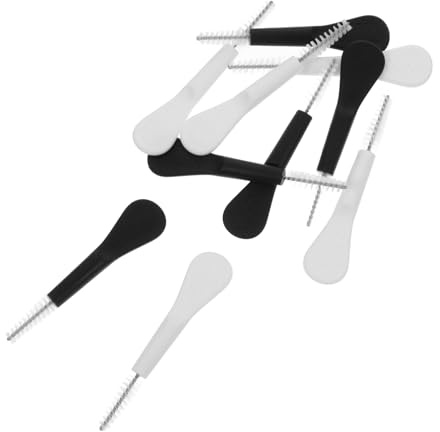 WRITWAA 10 Piezas Cepillo de Limpieza Multifunción Mini Cepillo para Limpiar Grietas y Huecos Incluye de Color Negro para Uso Doméstico y Limpieza de Teclados