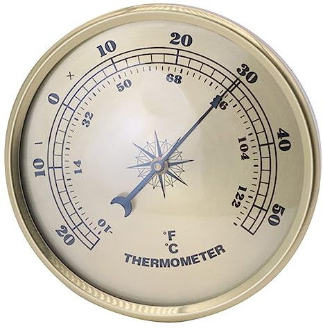 STOBOK Außenthermometer Mit Großen Ziffern Robustes Metall-temperaturmessgerät Ablesbar Für Terrasse Garten Wohnzimmer Installieren Verwenden