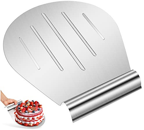 Alipis Levantador Pasteles Acero Inoxidable Multifuncional Pala Pizza Para Tartas y Tartas Horneado Fácil Limpieza y Uso