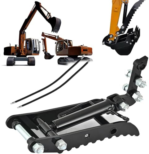 Hydraulischer Daumengreiferaufsatz für Minibagger – strapazierfähig für einfaches Aufnehmen von unregelmäßigen Gegenständen, ideal für Heckbagger-Anwendungen