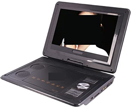 KJUEQ Digital Multimedia Portable EVD/Dvd Video Machine Lettore di schede Porte USB TV analogica/Giochi/Schermo LCD orientabile a 270 Gradi