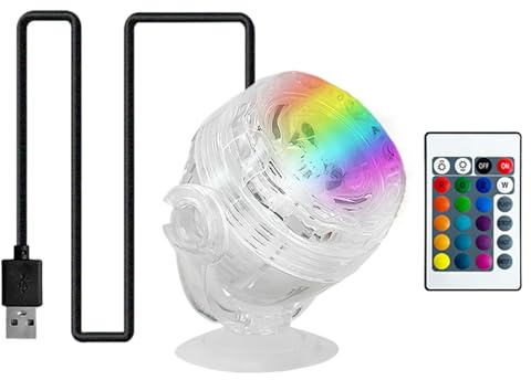 Genérico Aquarium LED LIGHT- PIGLE LIGHT | 6 Cambio de color Poollichter | IP68 Lámpara LED impermeable para estanque de acuarios Aguas frescas Piscinas de agua salada Iluminación decorativa