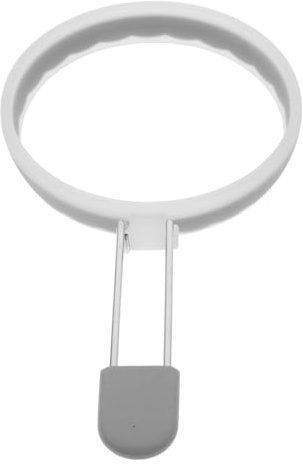 Alipis Stampo in Silicone per Uova Fritte e Pancake Anello Antiaderente per Omelette Strumento da Cucina Versatile per Colazioni Creative Facile da Pulire Grigio Semi-trasparente