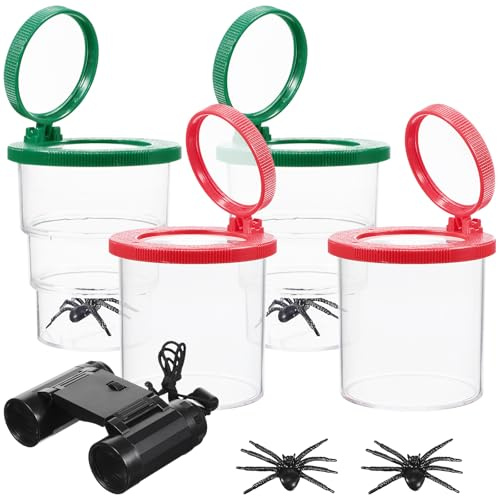 CORHAD Telescopio de Copa de Observación Lupa para Insectos de Visores Caja para Observar Insectos Herramientas de Exploración para Frascos para Excursiones y Exploración el Aire