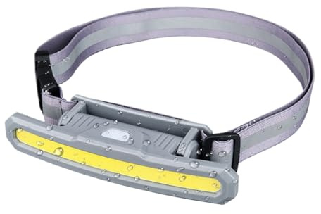 Uśb - Lámpara de Carreras Recargable de 15,8 cm para Corredores | Ampe LED con cinturón, Carga Uśb Tipo C, 3 Niveles de luminosidad, Impermeable, rotación 180°, Reflectante, Senderismo