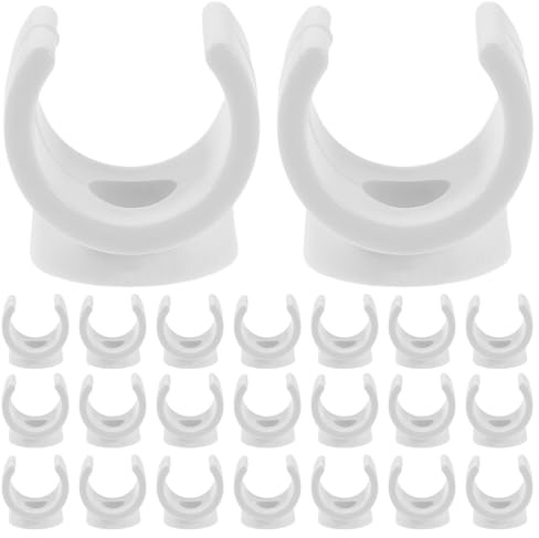 Healeved 100pièces Collier de Serrage pour Tuyau Pvc Collier de Fixation U Support de Tuyau Eau et Clips de Tension