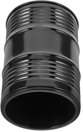 Kisangel Vaso de Dados Metálico Doble Capa para Juegos y Bar, Cubilete Profesional Negro Tamaño Pequeño, Agitador Resistente para Ktv y Fiestas, Taza de Dados Duradera Gran Capacidad