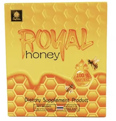 Honey royal honey power Suplemento Dietético, 100% Natural, Producto de Tailandia, 10 Sobres de 15g