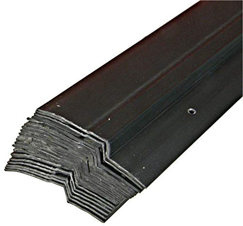 KAUFDAS 20 x 1,0m Noppenbahn Halteleiste PVC Schutzleiste (20lfm), Schwarz