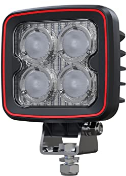 HMH Weldex LED Arbeitsscheinwerfer Rückfahrscheinwerfer 12W 60 Grad 1000 Lumen kaltweiss IP69K 12V 24V ECE R10 & ECE R23 Aluminium Druckguss WDWL-4S12DT60 (WDWL-4S12W60)