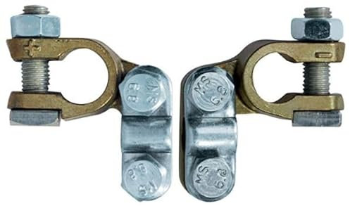 Restagraf Jeu de Cosses de Batterie à Barrette pour Borne Batterie Japonaise, 35mm2, Lot de 2, Gris