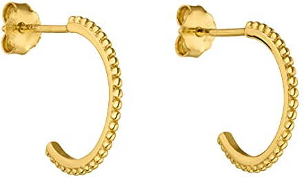 Purelei Olani Creolen (Gold, Silber, Rosegold), Damen Ohrringe aus langlebigem Edelstahl, Wasserfester Schmuck, 1,4cm Durchmesser