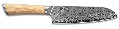 67 couches en acier V Gold 10 Damas Cuisine Couteau Couteau Couteaux Santoku Cleaver Paring Steak Skicing Utility Dossing Saumon couteau (Color : 7inch Santoku)