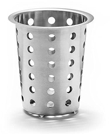 Forgast runder Besteckkorb | Spülkorb | Korb für Bestecke | und Kleinteile | Spülmaschine Spülmaschinenkorb | universal | Besteckköcher | Besteckbecher | rund | Edelstahl grobmaschig
