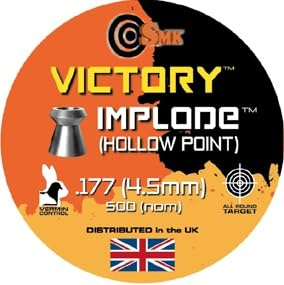 MR SERVICES HAZLEMERE LTD - VICTORY IMPLODE HOLLOW POINTED 177-4.5mm AIRGUN - AIR RIFLE PELLET TIN OF 500
