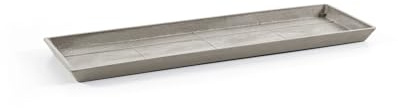 ECOPOTS Soucoupe Rectangular 55 Old Taupe - 57,5 x 19,5 x H. 2,5 cm