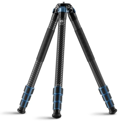 SIRUI AM-324 Cabon Faser Kamerastativ Reisestativ Kohlefaser 144,8 cm, professionelles Robustes Dreibein Stative mit 4 Beinen, max. Rohrdurchmesser 32 mm, belastbar bis 19 kg