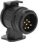 KeYou Adaptateur de remorque 7 vers 13 Broches - Adaptateur de remorque 13 à 7 - Étanche - pour remorque de Voiture - Adaptateur électrique pour remorque de Caravane