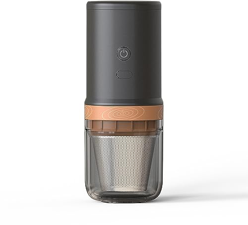 Macinacaffè elettrico 25 marce regolabile 24 W portatile USB ricaricabile macina macinacaffè con nucleo in acciaio inox spazzola per la pulizia per caffè espresso francese nero