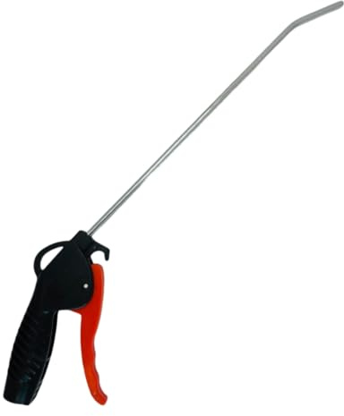 Pistola Sopladora con Boquilla de 300 mm - Pistola de Aire Comprimido con Rosca Interior Latonada, Incluye Enganche Rápido, Ideal para Talleres y Uso Industrial