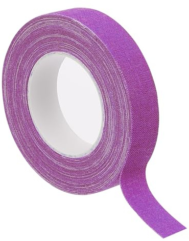 PATIKIL Cinta de Tela de Gaffer de Neón de 0,6 x 33 Pies, 1 Rollo de Cinta Adhesiva Fluorescente de Luz Negra UV para Fiesta UV, Púrpura