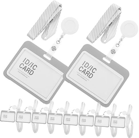 BCOATH 10sätze Ausweishüllen Mit Schlüsselband Transparente Kartenhüllen Für Arbeitskarten Id-karten Und Spielkarten Und Wiederverwendbare Kartenhalter Mit Lanyard Für Tragen Und