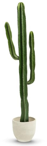 MAIA SHOP Cactus Artificial 190 cm – Planta Decorativa Grande y Realista, Árbol Artificial Estilo Desértico para Salón, Oficina, Hoteles y Proyectos de Interiorismo
