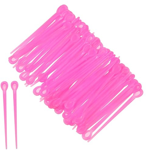 WRITWAA Bigodini Permanente in Plastico Blu 180 Pezzi per Creare Ricci a Spirale o Onde Protezione per Chioma Accessori per Acconciature Raccolte da Donna e Ragazza Colore Casuale