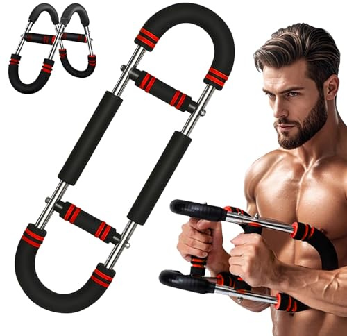 Twister Armtrainer, U-förmiger Twister Armtrainer, Brusttrainer für Männer Oberschenkel-Master-Trainer Körperstärke Fitnessgerät Adjustable Chest Exerciser for Men