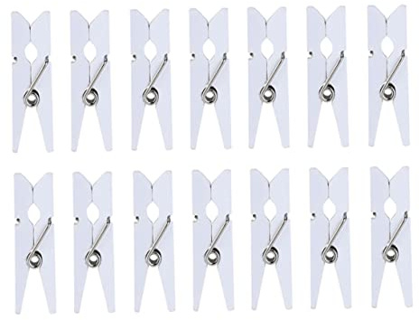 Holibanna 200pièces Mini Pinces pour Photos Bois Naturel Lot de Pinces à Linge pour Messages Et Décorations