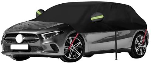 Mezza copertura per auto per Mercedes Classe A (A180, A200, A250, A45 AMG) 2012 – 2017, impermeabile con cerniera laterale, per tutte le condizioni atmosferiche, resistente ai raggi UV, protezione da