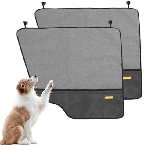 Zfyauhm Car Door Protector for Dogs,Scratch Proof Protection Pad - Door Protector From Dog Scratching | for Sedans SUVs RVs Minivans Pickups