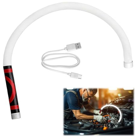HENGBIRD Lámpara de Trabajo LED Flexible Barra de Luz LED Lámpara Taller y Lámpara Coche - Linterna Mecánico Recargable Type-C 74,5 cm 300 Lúmenes 3 Niveles para Garaje y Hogar