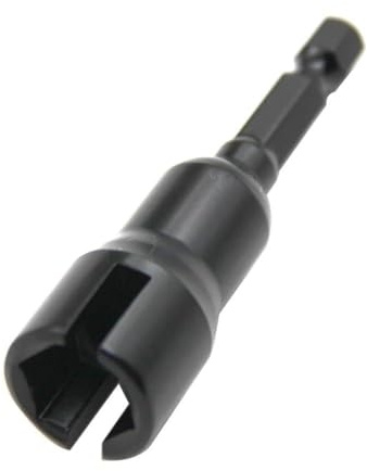 Adattatore per presa bullone a farfalla da 1/4 di pollice con gambo esagonale per utensili elettrici Installazione rapida persiane pannelli in acciaio al cromo vanadio nero