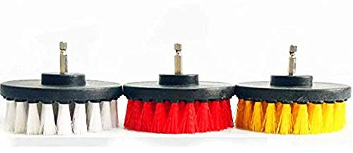 5 en 3 pièces Soft, Medium et Stiff Power Brosse à récurer Nettoyage de perçage pour douches, baignoires, salle de bain, carrelage, Joint, Moquette, Pneus et bateaux par Duoshida