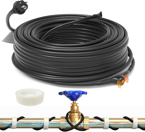 HEATIT JHSF 2m Selbstregulierendes Heizkabel mit Thermostat, wasserdicht