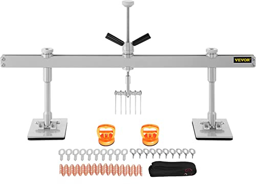 VEVOR Outil de Débosselage Extracteur de Bosse Réparation de Bosse Débosselage Carrosserie sans Peinture Kit avec 6 Crochets à Griffes en Aluminium pour Carrosserie Voiture Réfrigérateur (85CM)
