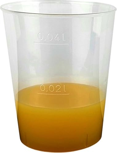 Gastro-Bedarf-Gutheil 1000 Mehrwegbecher Schnapsgläser 2-4 cl Plastikbecher Medizinbecher Schnapsbecher recycelbar