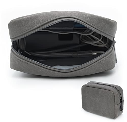Ruyosn Kabeltasche Klein Kabel Organizer Tasche Wasserdicht Festplattentasche Elektronische Tasche Elektro Organizer Cable Bag Elektronik Zubehör Organisator Kabel, Dunkelgrau