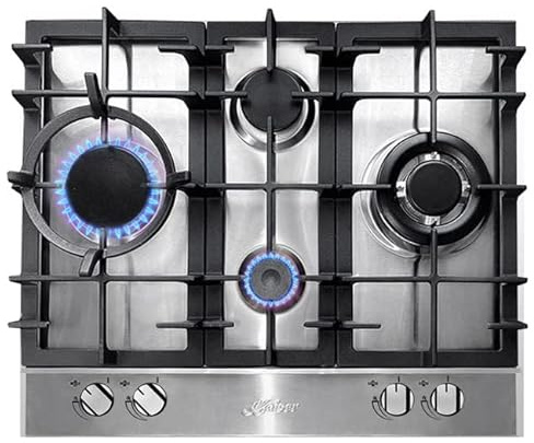 Kaiser Grand Chef Turbo Gas Hob | 60cm Stainless Steel Gas-Powered 4 Burner Cooktop